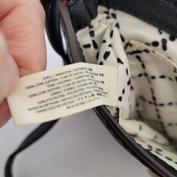 Kate Spade Newbury Lane Sally Crossbody Bag Black Saffiano Leather Turnlock Smal - Picture 8 of 9